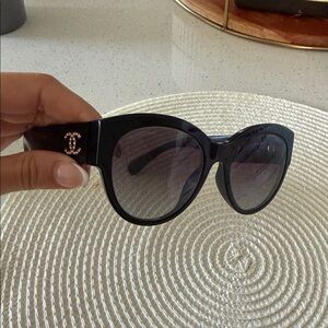 Chanel Sunglasses Acetate Sunglasses 5498-B-A Black